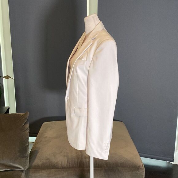 Men’s Mogu White 2 Piece Slim Fit Suit Notched Lapel Size 32 Jacket 31 Pants NWT - Picture 3 of 13